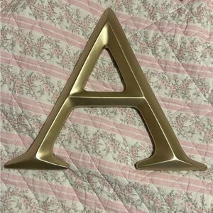 Gold Decorative Letter A